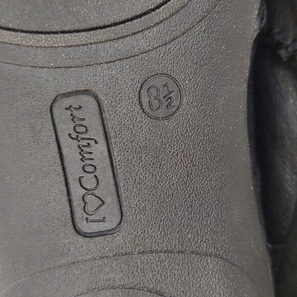 I love Comfort Black Slip-On Loafer Memo Tech Buckle Hook loop Strap 8.5 - Picture 10 of 16